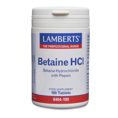 Lamberts Betaine HCI With Pepsin 180 tabs